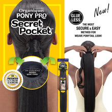 Load image into Gallery viewer, Shake-N-Go Organique Pony Pro Ponytail with Secret Pocket - Spanish Curl 26"