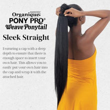 Load image into Gallery viewer, Shake-N-Go Organique Pony Pro Ponytail with Secret Pocket - Sleek Straight 26"