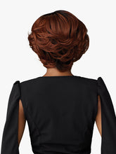 Load image into Gallery viewer, Sensationnel Butta Chic Bob Glueless HD Lace Front Wig Bob Unit 1 - lightly curled tapered bob in Flamboyage Auburn