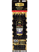Load image into Gallery viewer, Outre X-Pression 100% Remy Human Hair Feather Crochet Braid Deep Wave 18 inch pre-looped
