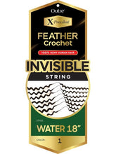 Load image into Gallery viewer, Outre X-Pression 100% Remy Human Hair Feather Crochet Braid Water Wave 18 inch pre-looped