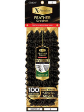 Load image into Gallery viewer, Outre X-Pression 100% Remy Human Hair Feather Crochet Braid Water Wave 18 inch pre-looped