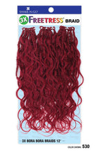 Load image into Gallery viewer, FreeTress Crochet Braids 3X Bora Bora Braids 12"