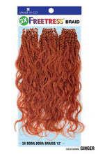 Load image into Gallery viewer, FreeTress Crochet Braids 3X Bora Bora Braids 12"