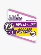 Load image into Gallery viewer, Sensationnel Lulutress Crochet Braid 3X Goddess Box Braid 18"