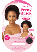 Load image into Gallery viewer, Outre Drawstring Ponytail Pretty Quick Pony Spring Twist 10"