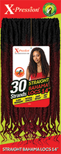 Load image into Gallery viewer, Outer X-Pression Crochet Braid Straight Bahama Locs 14" and 18"