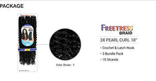 Load image into Gallery viewer, Freetress Synthetic Crochet Braid - 3X Pearl Curl 18"