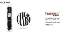 Load image into Gallery viewer, Freetress Synthetic Pre Looped Crochet Braid - 2X Nikki Loc 30"