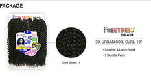 Load image into Gallery viewer, Freetress Synthetic Crochet Braid - 3X Urban Coil Curl 10"