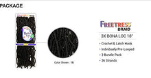 Load image into Gallery viewer, Freetress Synthetic Crochet Braid - 3X Bona Loc 18"