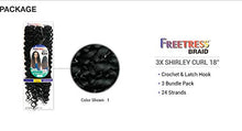 Load image into Gallery viewer, Freetress Synthetic Crochet Braid - 3X Shirley Curl 18"