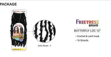 Load image into Gallery viewer, Freetress Synthetic Crochet Braid - Butterfly Loc 12"