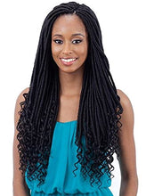 Load image into Gallery viewer, Freetress Synthetic Pre Looped Crochet Braid - Straight Goddess Loc 18"