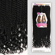 Load image into Gallery viewer, Freetress Synthetic Pre Looped Crochet Braid - 3X Gorgeous Twist 18"