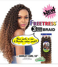 Load image into Gallery viewer, Freetress Synthetic Crochet Braid - 3X Shirley Curl 18"
