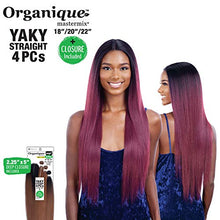 Load image into Gallery viewer, Shake-N-Go Organique Mastermix Synthetic Bundle Weave - Yk Straight 4Pcs (18"20"22"+Cl)