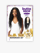 Load image into Gallery viewer, Sensationnel Human Hair Blend HD Lace Front Wig Butta Lace Bohemian 28"
