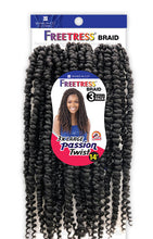 Load image into Gallery viewer, Freetress Synthetic Pre Looped Crochet Braid 3X Large Passion Twist 14"