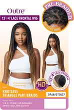 Load image into Gallery viewer, Outre 13x4 Lace Frontal Wig Pre Braided Knotless Knotless Triangle Part Box Braids