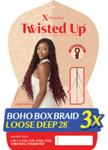 Load image into Gallery viewer, Outre X-Pression - Twisted Up - Boho Box Braid Loose Deep 28" 3X