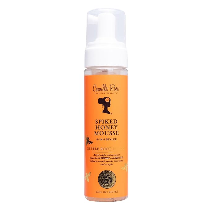 Camille Rose Spiked Honey Mousse, 4-in-1 Hair Styler  8 fl oz