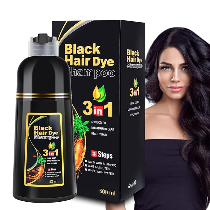 BTL Hair Dye Shampoo 3 in 1 (Black) - 500ml