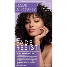 Load image into Gallery viewer, SoftSheen-Carson Dark and Lovely Fade Resist Rich Conditioning Hair Color, Permanent Hair Color - [372] Natural Black
