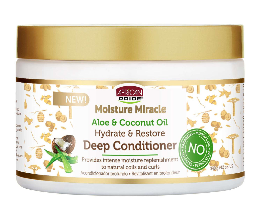 African Pride Moisture Miracle Deep Conditioner - 12 oz