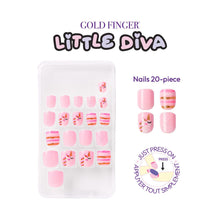 Load image into Gallery viewer, KISS imPRESS Kids Press-On Nails Gf Little Diva Stick-On Nails-Pink Crush - no-glue kids mini mani

