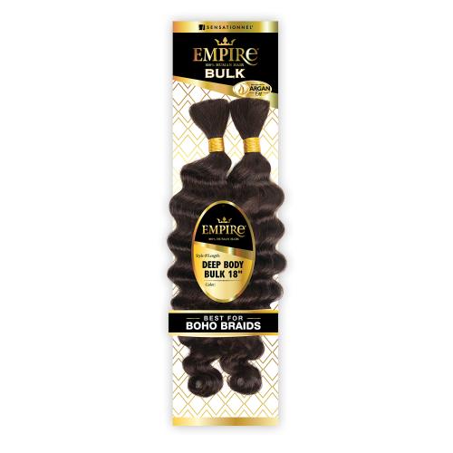 Sensationnel Human Hair Braids Empire Deep Body Bulk 18