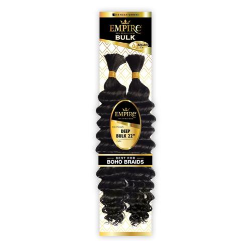 Sensationnel Human Hair Braids Empire Deep Bulk 22