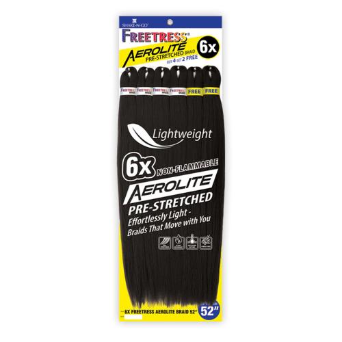 FreeTress Aerolite Braids Pre-Stretched 6X 52