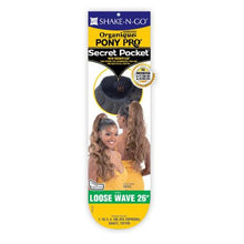 Load image into Gallery viewer, Shake-N-Go Weave Organique Pony Pro Secret Pocket Ponytail - Loose Wave 26&quot;
