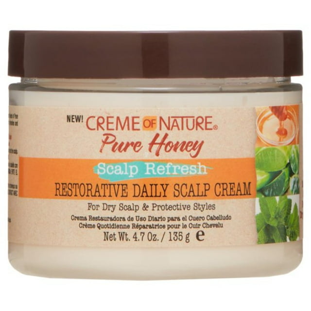 Scalp Refresh Daily Cream by Creme of Nature, Restorative Leave-In Cream 4.76 Oz