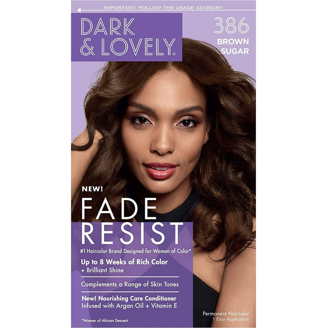 SoftSheen-Carson Dark and Lovely Fade Resist Rich Conditioning Hair Color, Permanent Hair Color - [386] Brown Sugar