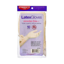 Load image into Gallery viewer, KISS Red Powder-Free Latex Gloves Xl 10Ct
