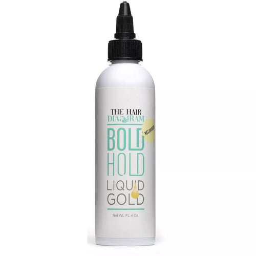The Hair Diagram - Bold Hold Liquid Gold Reloaded - Glueless Lace Gel - Temporary Hold For Wigs and Hair Systems - 