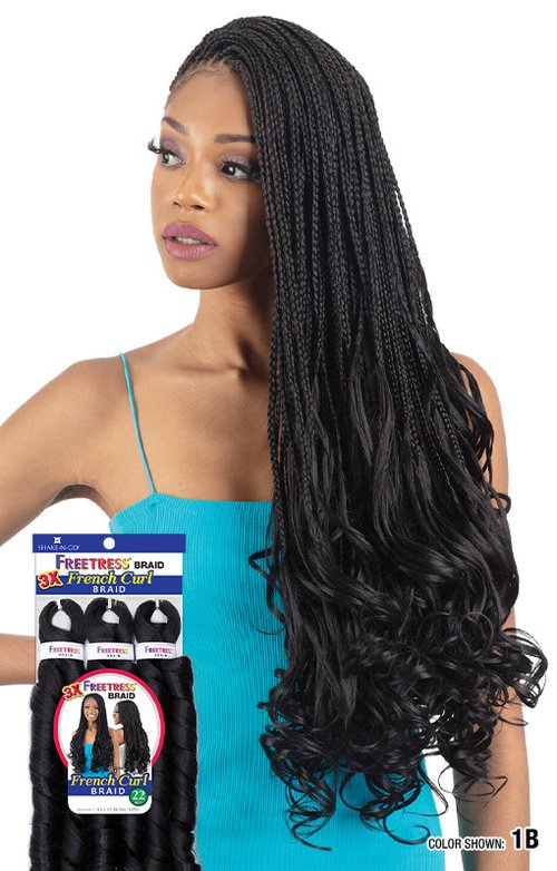 FreeTress Crochet Braids 3X French Curl 22