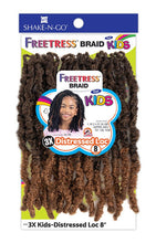 Load image into Gallery viewer, FreeTress Crochet Braids 3X Kids Distressed Loc 8&quot;
