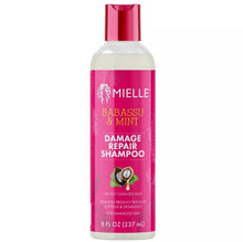 Load image into Gallery viewer, Mielle Organics Babassu and Mint Damage Repair Shampoo 8oz with Babassu oil and mint leaf oil
