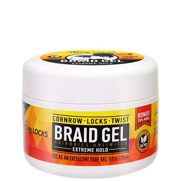 All Day Locks Extreme Hold Braid Gel 10 Oz