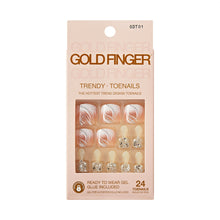 Load image into Gallery viewer, KISS Gold Finger Trendy Toenails - Perfect Match
