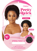 Load image into Gallery viewer, Outre Drawstring Ponytail Pretty Quick Pony Spring Twist 10&quot;
