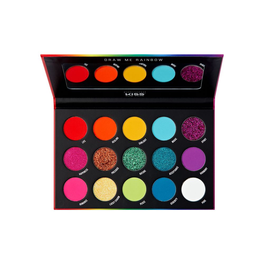 Kiss New York Pro Shadow Palette- Draw Me RainbowKMSP04