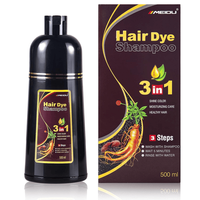 BTL Hair Dye Shampoo 3 in 1 (Dark Brown) - 500ml