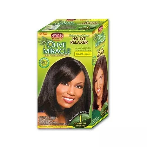 African Pride Olive Miracle Deep Conditioning Kit - 1 touch-up - Regular