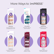 Load image into Gallery viewer, KISS imPRESS Press-On Nails Ks Nails- Terrific - 30pc designer nail kit
