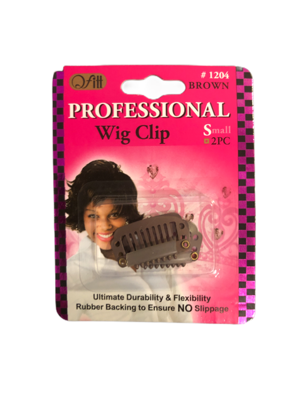 Qfitt Wig Clip Small (2Pcs) Brown W1204