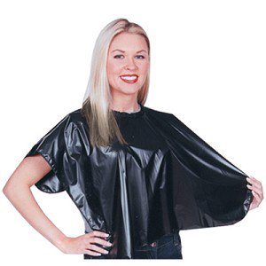 Vinyl Comb-Out Shampoo Shorty : Black V3471